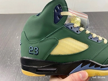 5128 Unique 5 Jordan "Navy Air Green” FZ5758- 553 0913